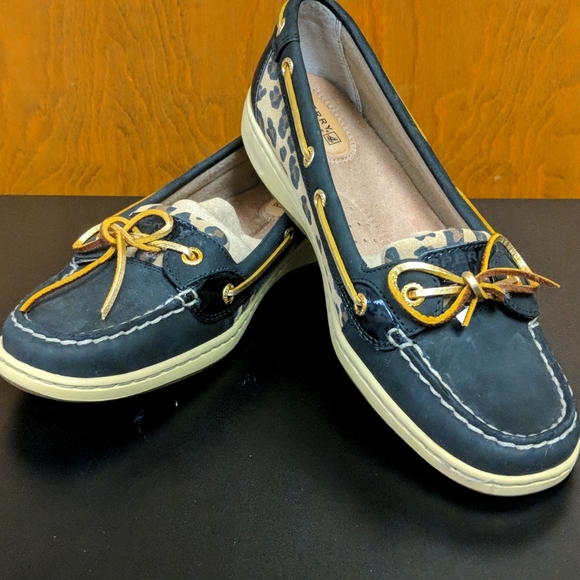 Sperry Top_Sider Shoes - Sperry's Top Slider black Angelfish with Leopard